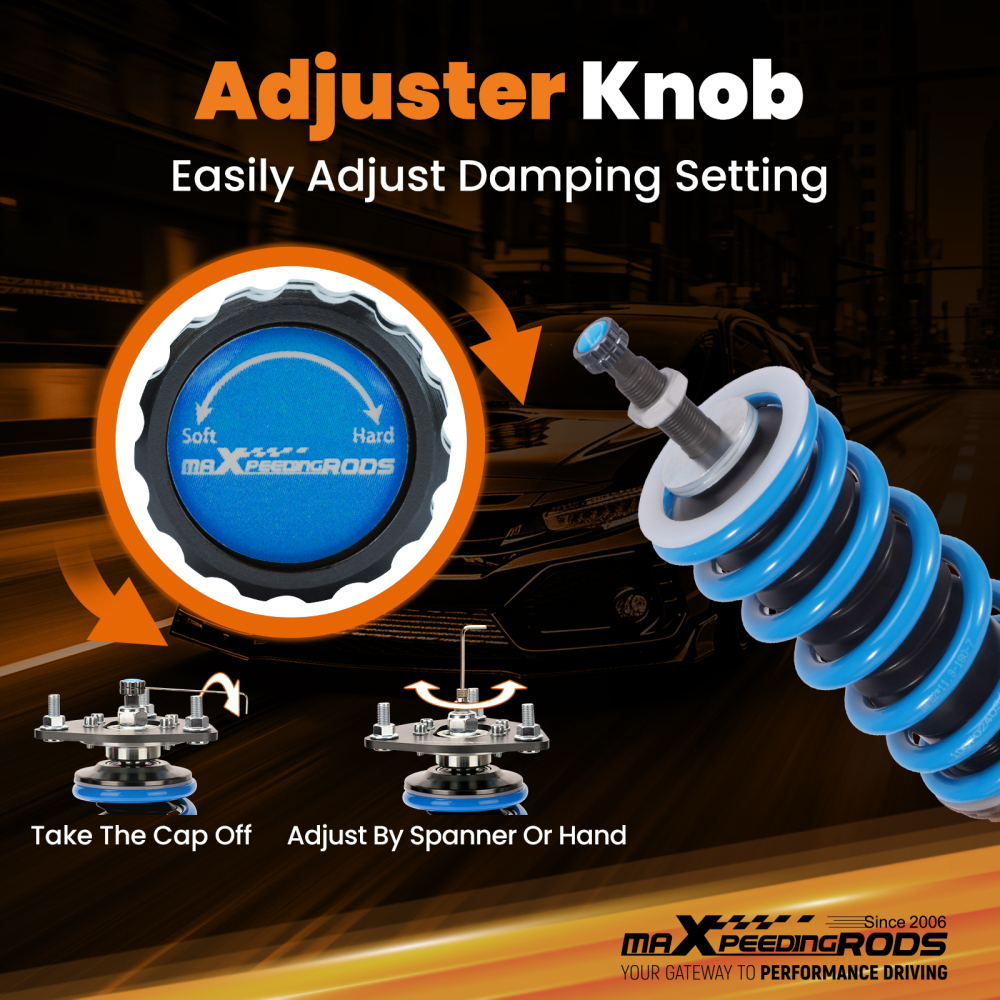 Racing Coilovers Suspension 24 Level Damper Kit compatible for Pontiac GTO 2004 2005 2006