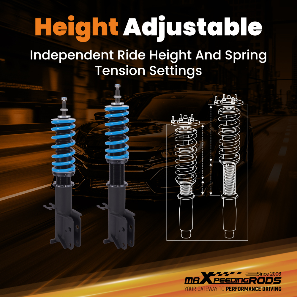 Racing Coilovers Suspension 24 Level Damper Kit compatible for Pontiac GTO 2004 2005 2006