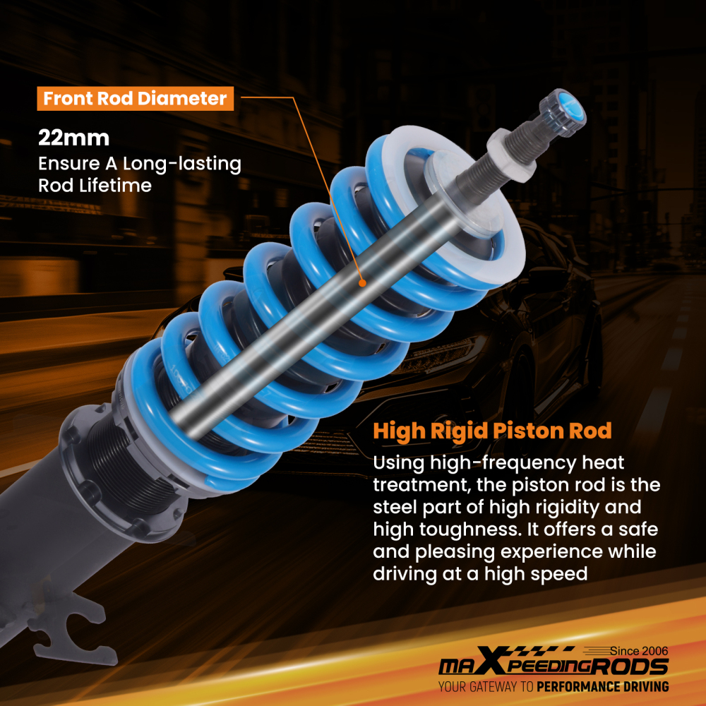 Racing Coilovers Suspension 24 Level Damper Kit compatible for Pontiac GTO 2004 2005 2006