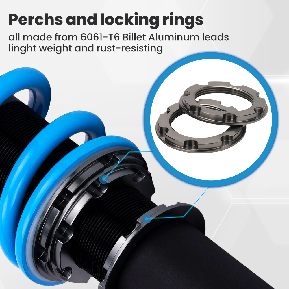 24-Ways Damper Force Coilover Kit compatible for Honda Accord compatible for Acura 2003-2007 Shocks Struts Lowering Kit