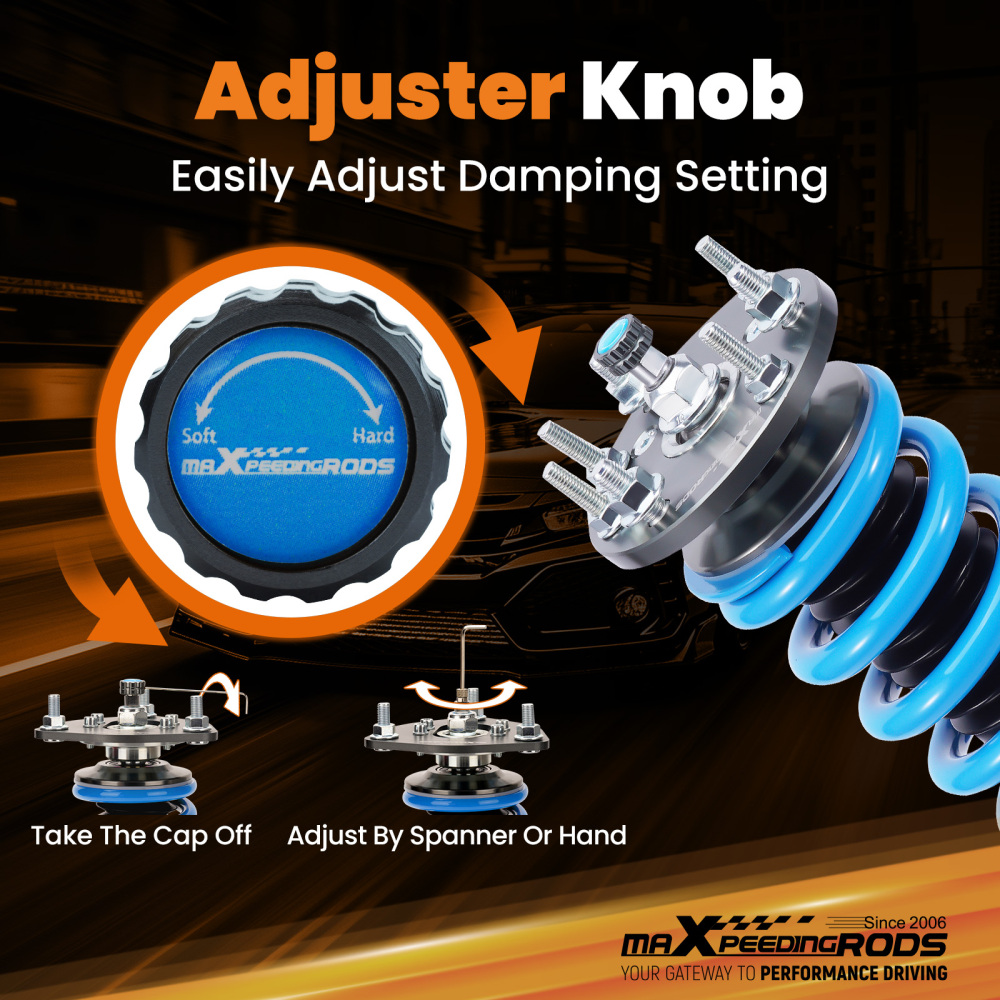 Height and damper adjustable spring shock absorber coilover set Compatible For Honda Accord 2003-2007 Lowering Kit