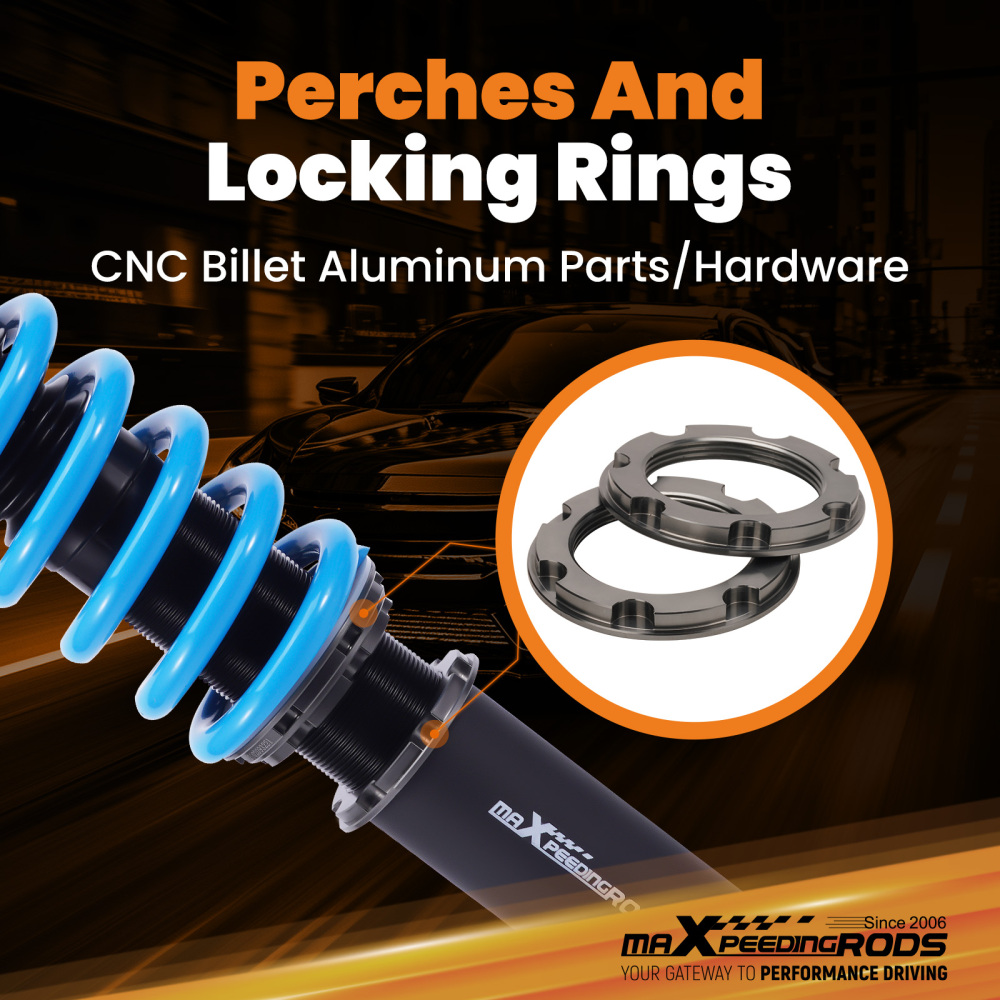 Height and damper adjustable spring shock absorber coilover set Compatible For Honda Accord 2003-2007 Lowering Kit