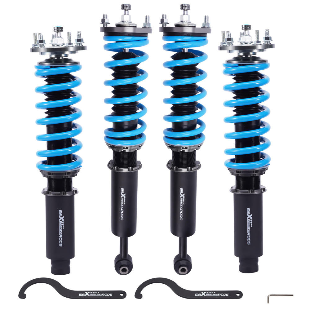 24-Ways Damper Force Coilover Kit compatible for Honda Accord compatible for Acura 2003-2007 Shocks Struts ( color: goldenblack) Lowering Kit
