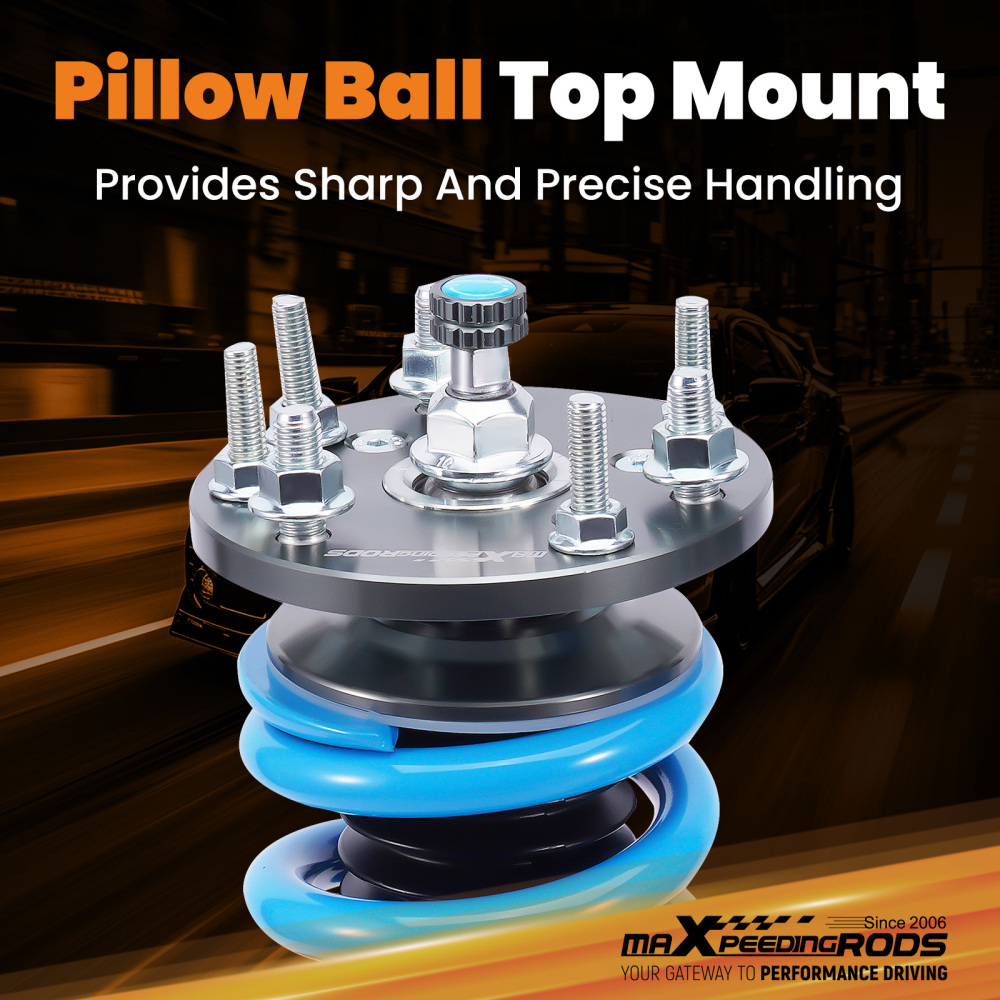 Maxpeedingrods 24 Ways Damper Adjustable Coilover Kit compatible for Honda Accord 2003-2007 lowering kit