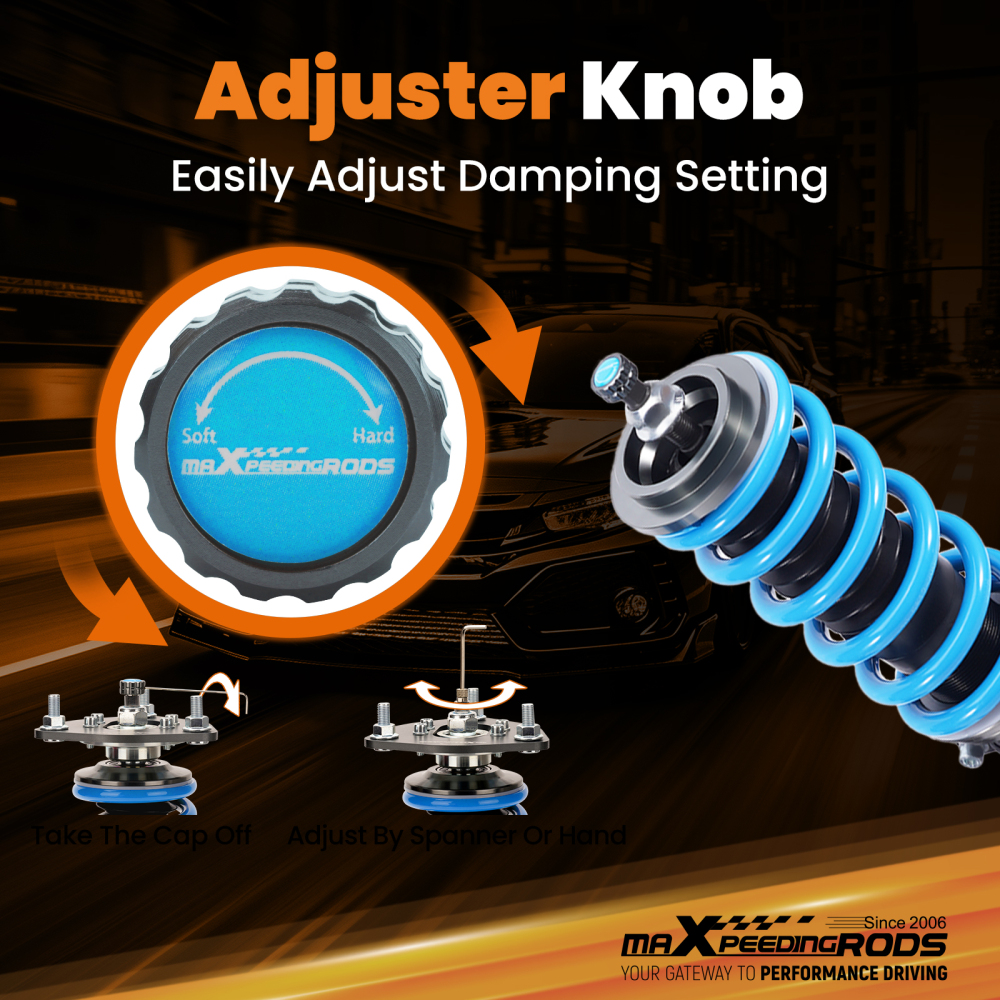 maXpeedingrods COT6 Series 24 Damping Coilover compatible for Holden Commodore VE 2006-2013 Lowering Kit