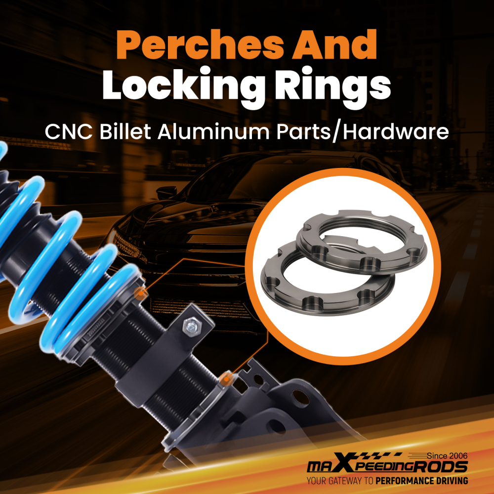 maXpeedingrods COT6 Series 24 Damping Coilover compatible for Holden Commodore VE 2006-2013 Lowering Kit