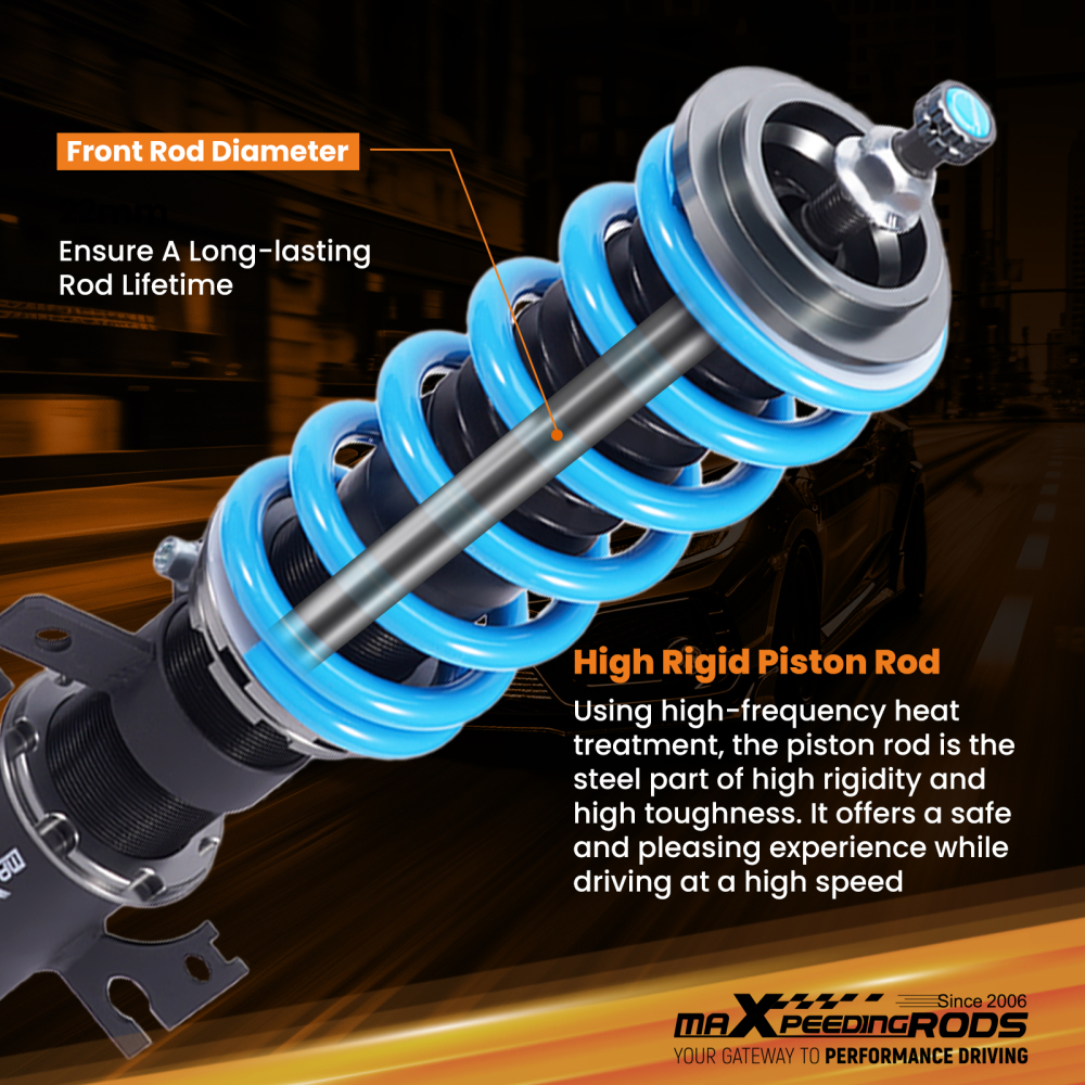 maXpeedingrods COT6 Series 24 Damping Coilover compatible for Holden Commodore VE 2006-2013 Lowering Kit