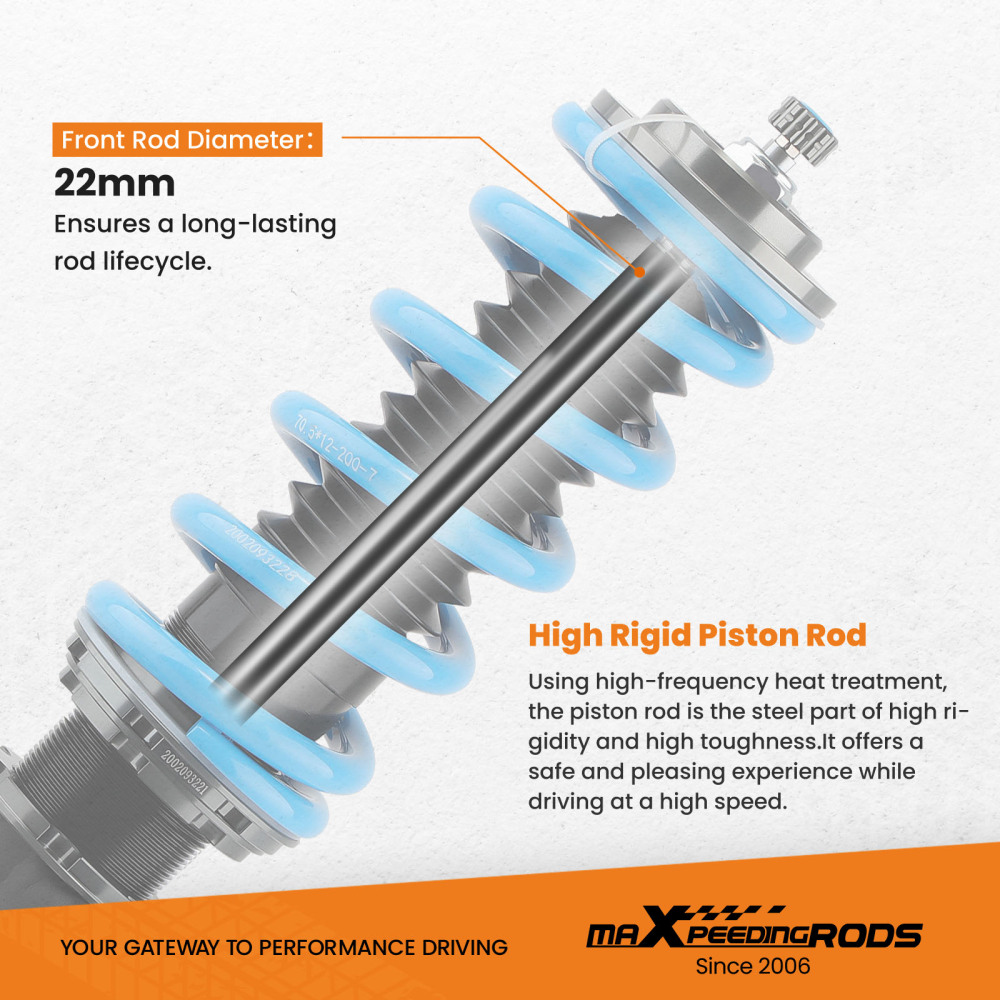 Updated Adjust Damper Coilover Suspension compatible for Holden Commodore VT VX VY VZ 97-07 Lowering Kit