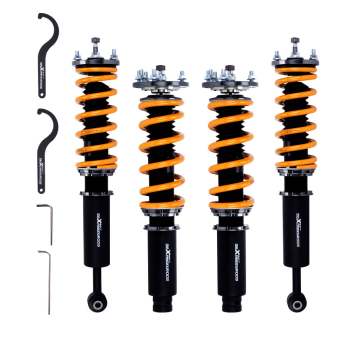 Coilover Lowering Compatible For Honda Accord 2003-2007 Height adjustable Springs Maxpeedingrods Coilover Kit Lowering Kit