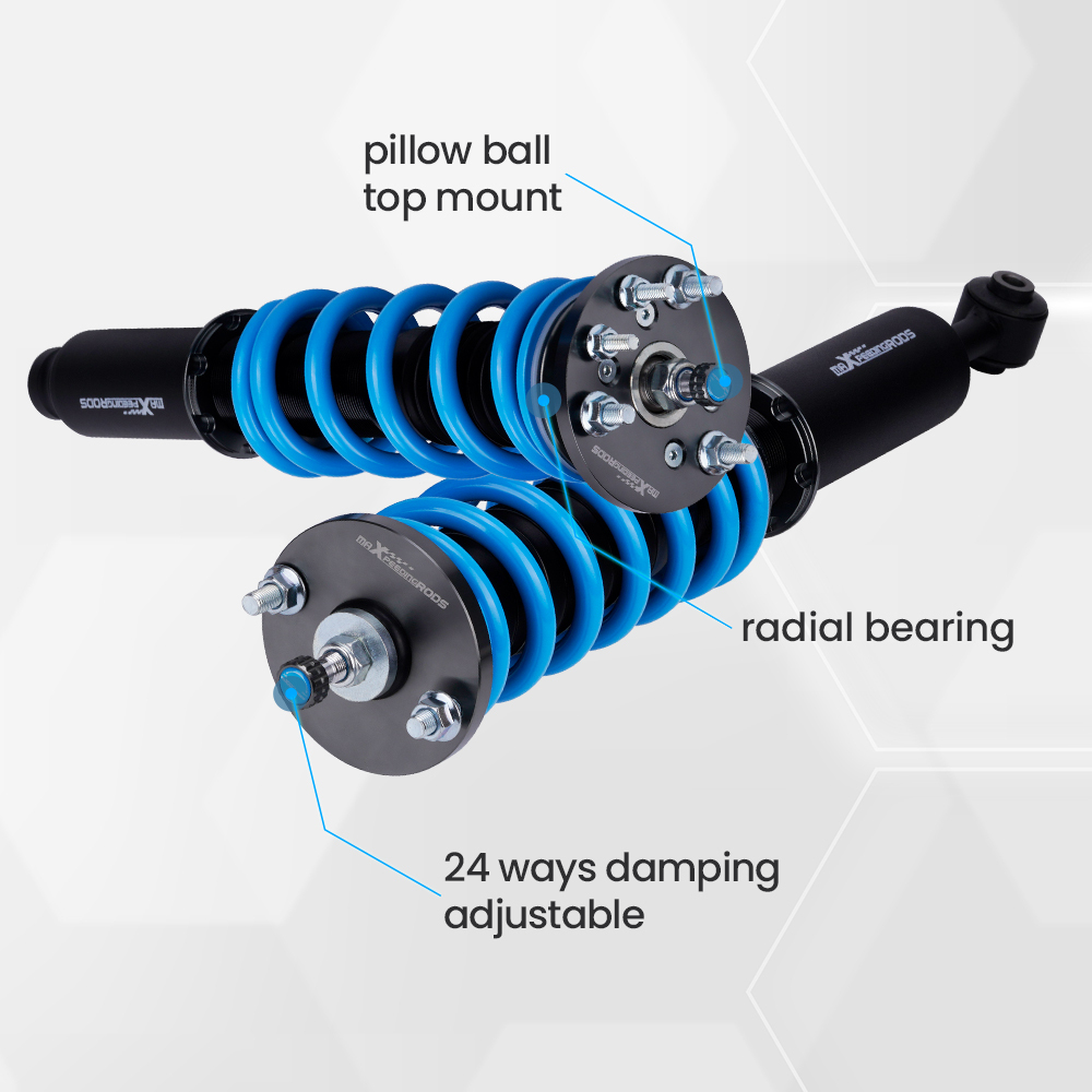 Height and damper adjustable spring shock absorber coilover set Compatible For Honda Accord 2003-2007 lowering kit