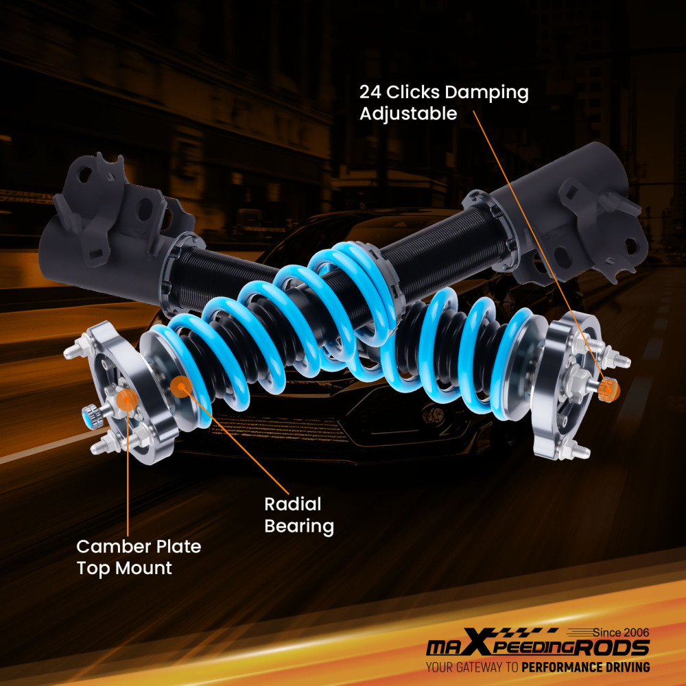 maxpeedingrods 24 Ways Damper Coilover compatible for Honda Civic FG1 FG2 FA1 FD1 2006-2011