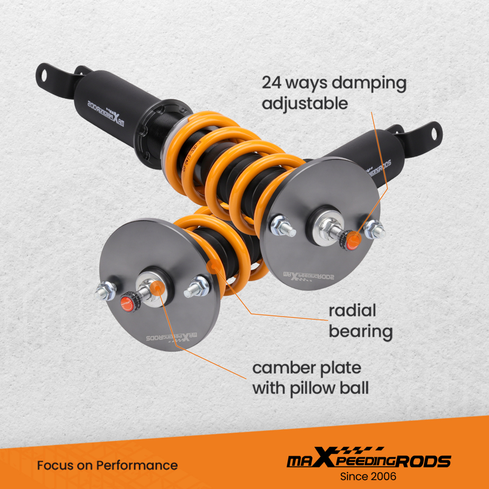24 Ways Regolabile Ammortizzatori Coilovers compatibile per Honda Accord 90-97 Coil Spring Lowering Kit