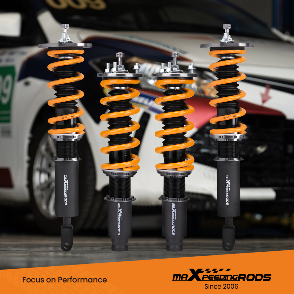24 Ways Regolabile Ammortizzatori Coilovers compatibile per Honda Accord 90-97 Coil Spring Lowering Kit