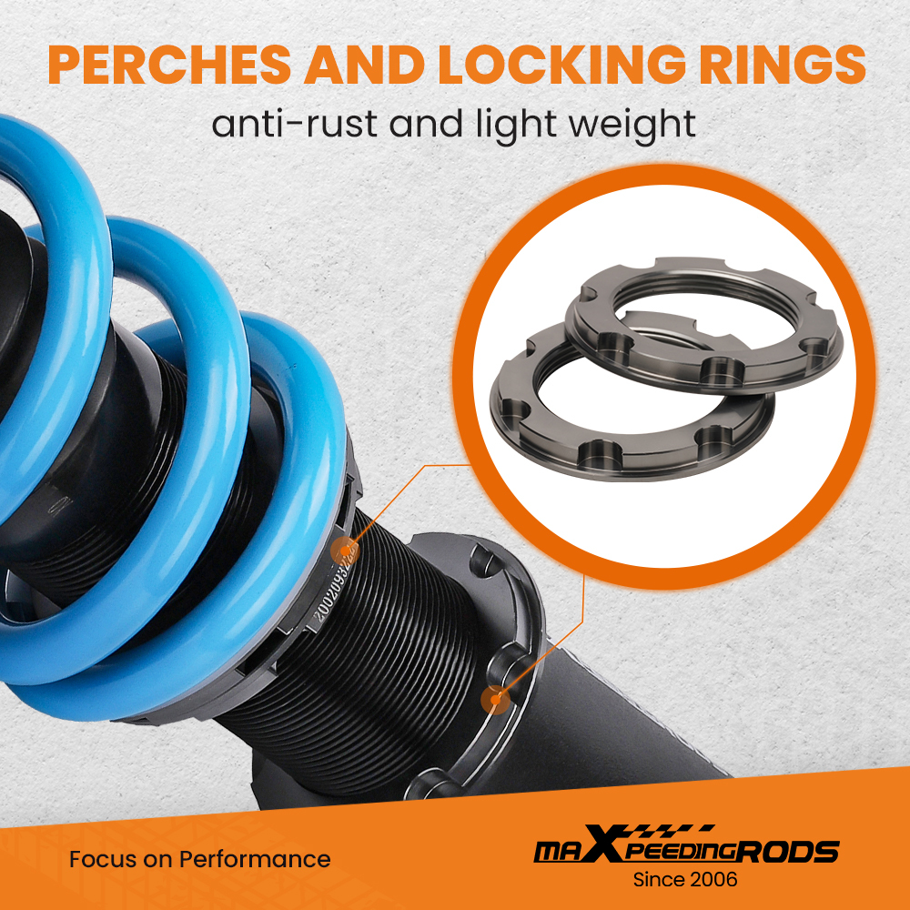 Adjustable Coilover Suspension Strut Compatible for Honda Accord DX/EX/LX CD5 CD7 CL YA1 94-99 Lowering Kit