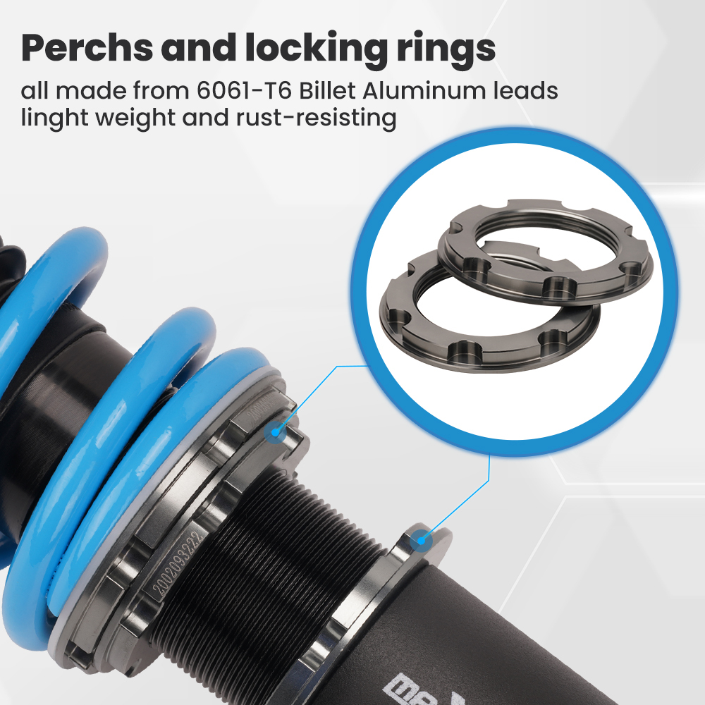 Compatible for Honda Civic 1992-1995 EJ EG EH rear fork type Adj. Damper Coilover Coil Spring Strut Lowering Kit