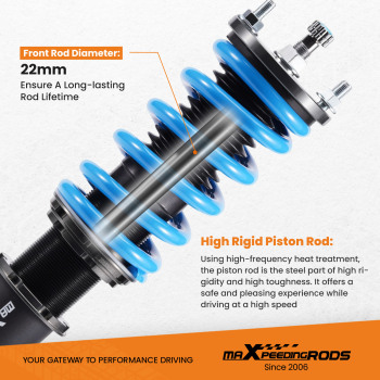 Amortiguador ajustable Coilover Coil Spring Strut compatible para Honda Civic 1992-1995 EG EH EJ tipo de horquilla trasera