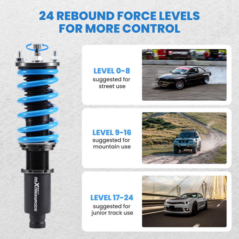 Coilovers + Upper Control Arms compatible for Honda Civic 1996-2000
