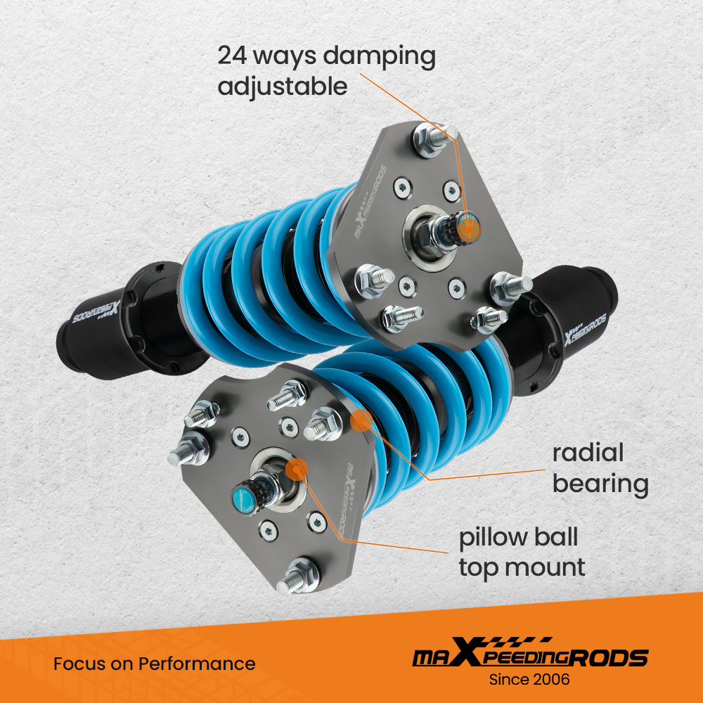 Racing Adjust Damper Shock Coilover Suspension compatibile per Honda Prelude BB1/BB2 1992-96 Lowering Kit