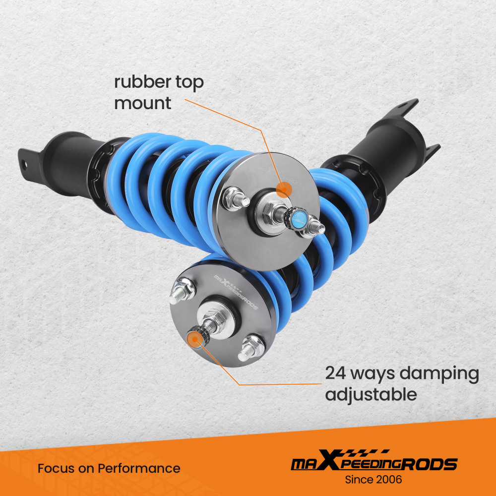 maXpeedingrods Adjustable Damper Coilovers Kit compatible for Honda S2000 AP1/AP2 2000-2009 Lowering Kit