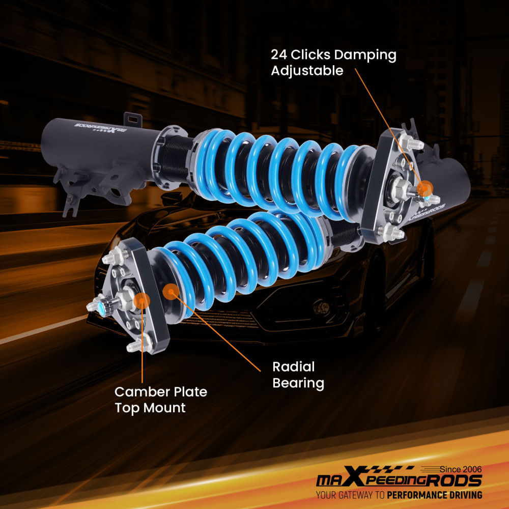 MaXpeedingrods T6 Coilover 24 Way Damper Struts Kit compatible for Acura ILX 2016-2022