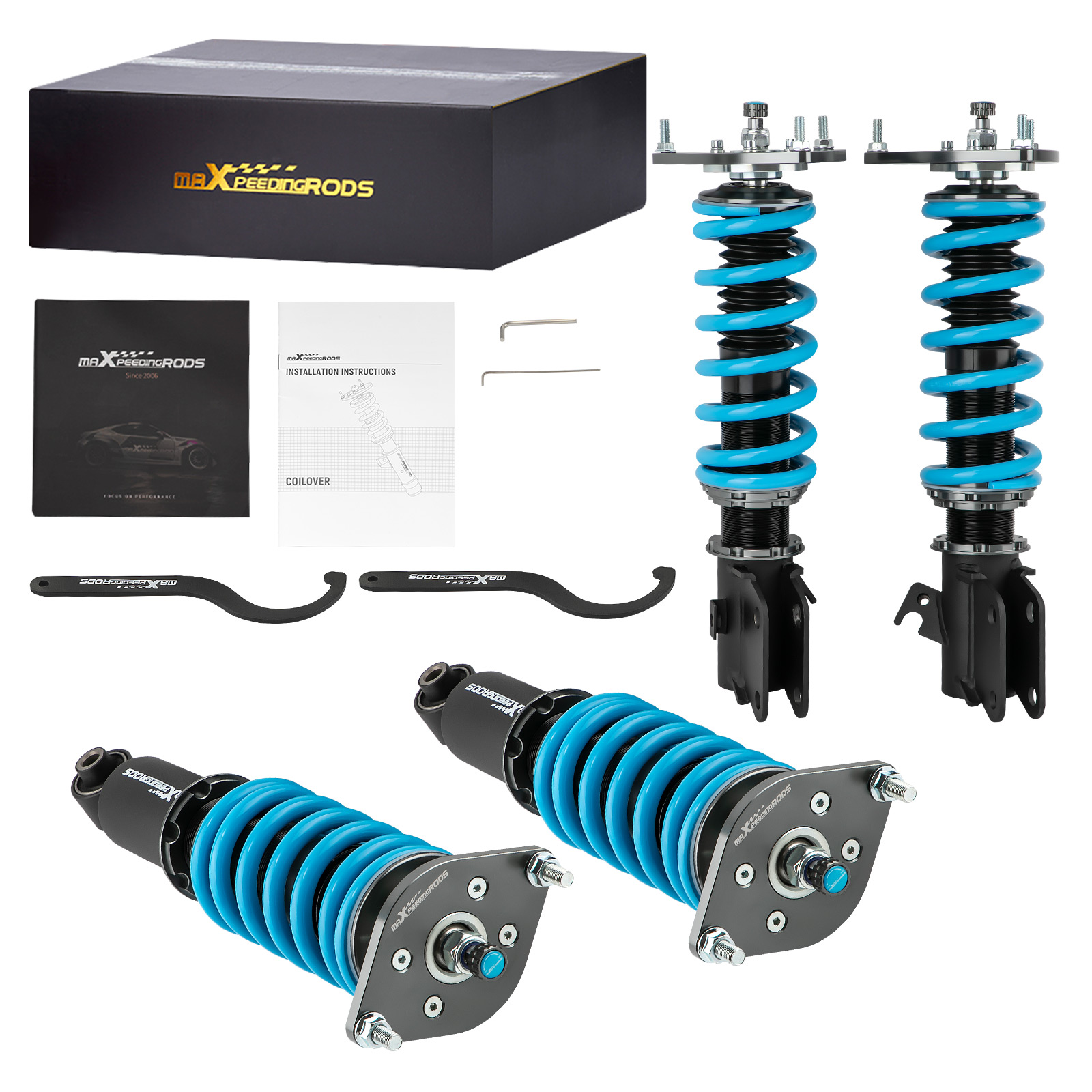 24 Level Damper Adj. Coilovers Suspension Kit compatible for