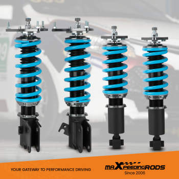 24 Level Damper Coilovers Lowering Shocks Kit compatible for Subaru Impreza 08-14 WRX Lowering Kit