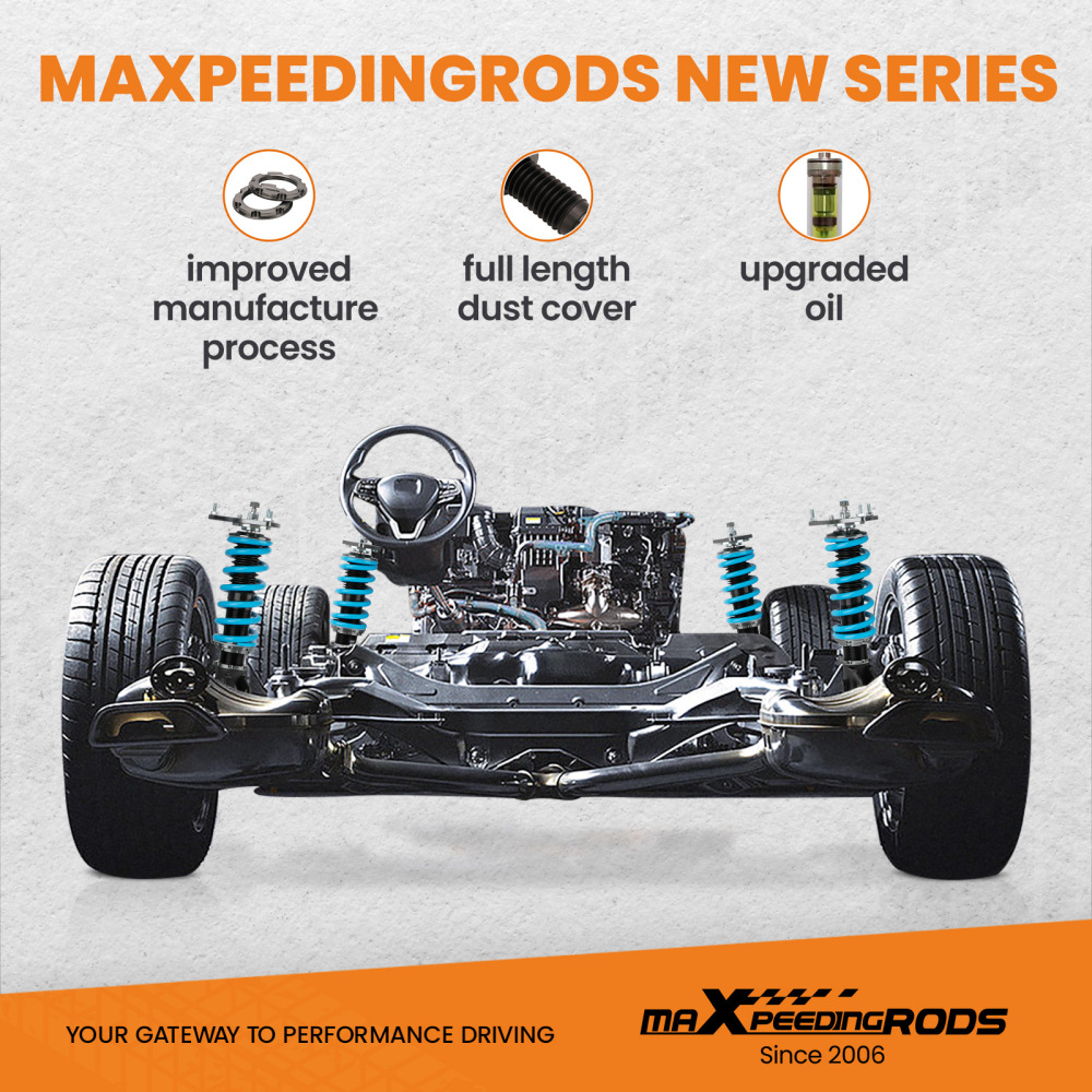 Kit Assetto a Ghiera Ammortizzatori compatibile per Subaru Impreza G3, GH, GR 2008-2014