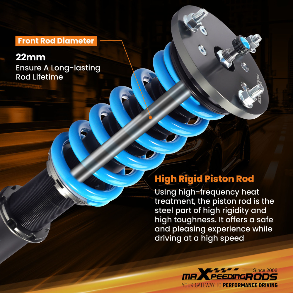 MaXpeedingrods T6 Coilovers Shocks Struts Kit compatible for Lexus IS250 / IS350 AWD 14-16