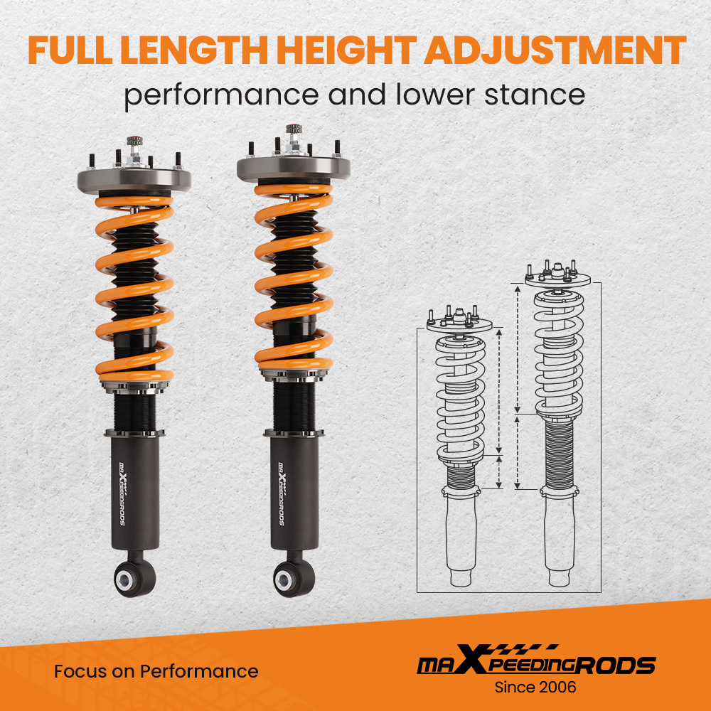 Coilover shock absorber Compatible for Jaguar XJ 2010 compatible for Jaguar Super compatible for V8 2005-2009lowering kit