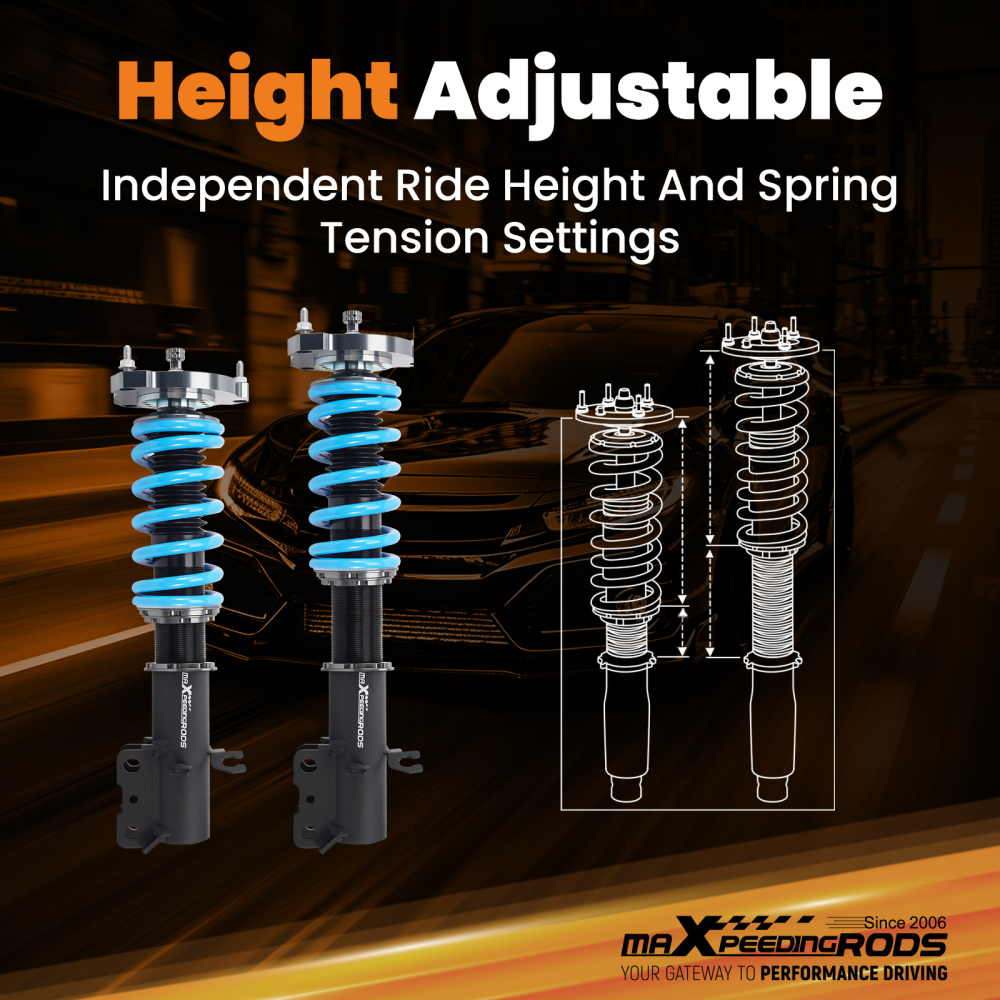 MaXpeedingrods T6 COILOVERS Lowering Kit compatible for Nissan Juke (F15) 2011-2017