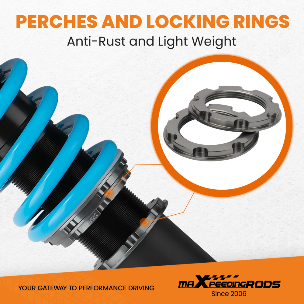 Height and Damper Adjustable Coilovers Compatible for Lexus LS400 XF10 1990-1994 T6 Advanced Series Coilover  Lowering Kit