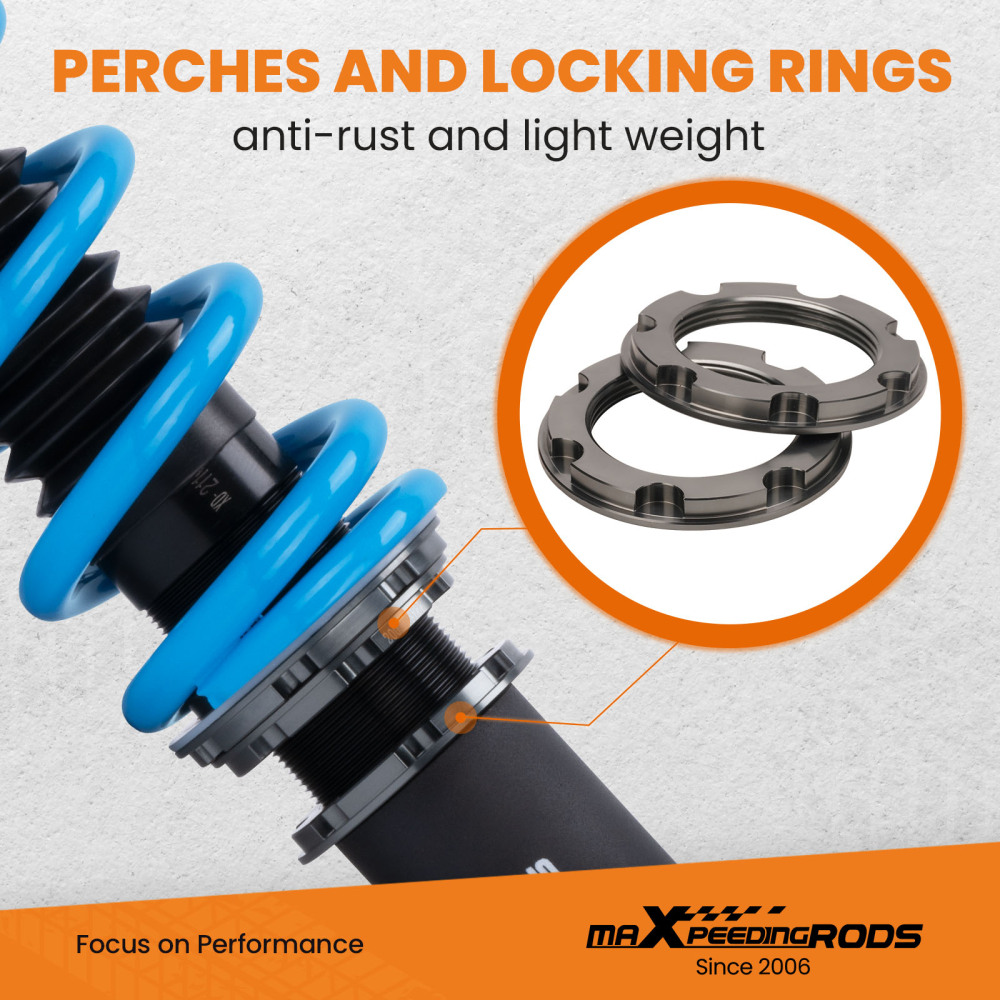 MaXpeedingrods Coilover Damper Suspension Shock+Spring compatible for Lexus LS460 07-16 RWD lowering kit