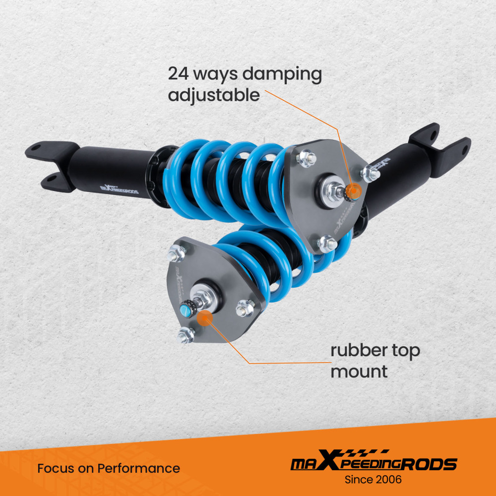 MaXpeedingrods Coilover Damper Suspension Shock+Spring compatible for Lexus LS460 07-16 RWD lowering kit