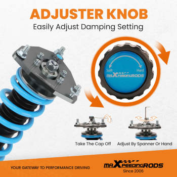 24 Level Damper Coilovers Lowering Kit compatible for Mitsubishi Lancer CS6A CS7A compatible for FWD 02-06