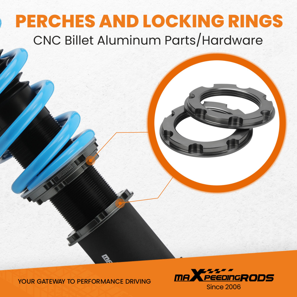 MaXpeedingrods COT6 Coilovers Suspension compatible for Mitsubishi Lancer 2002 03 04 05 06 lowering kit
