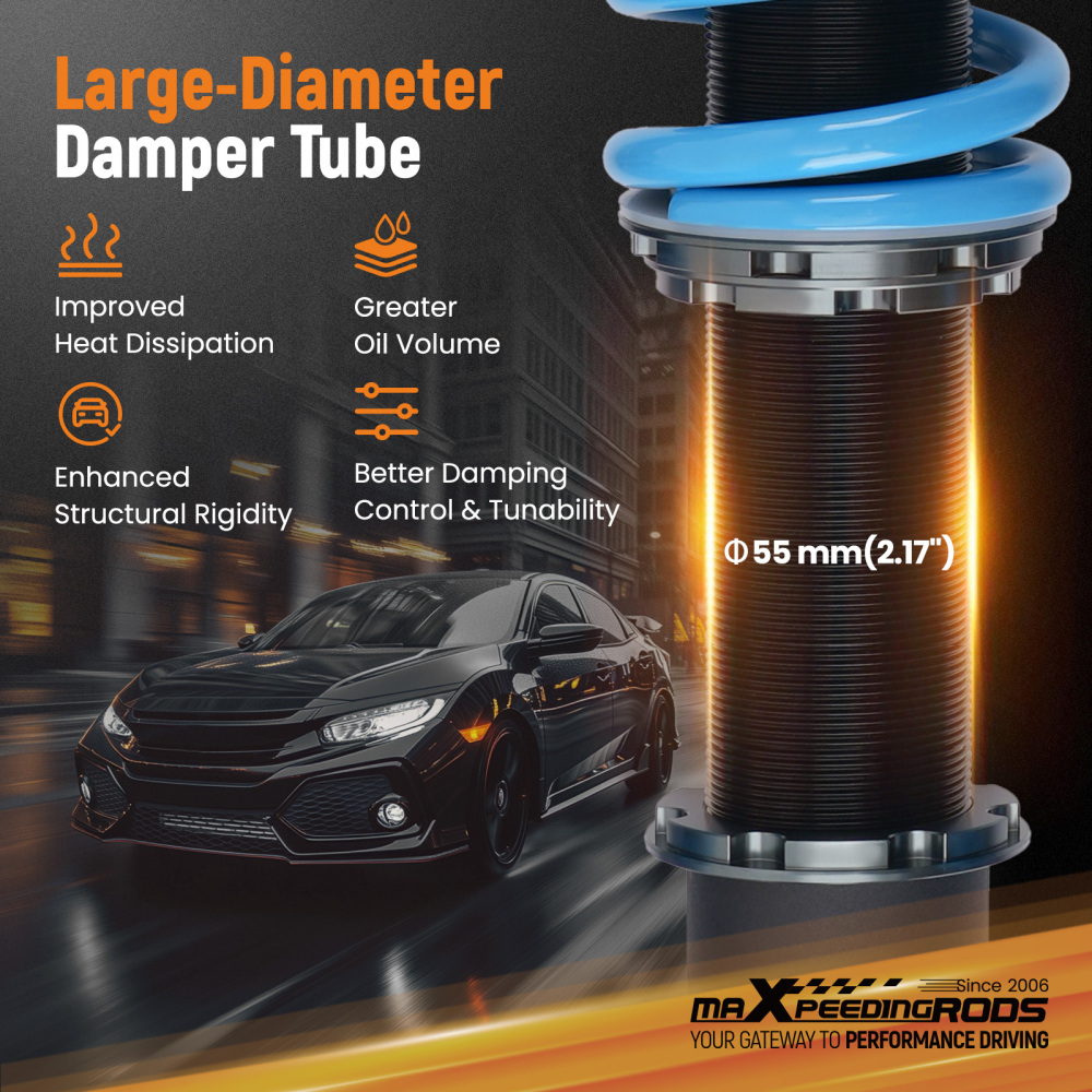 T6 Series 24 Damping Levels Coilover Coilovers compatible for Subaru Liberty 05-09 BL BP