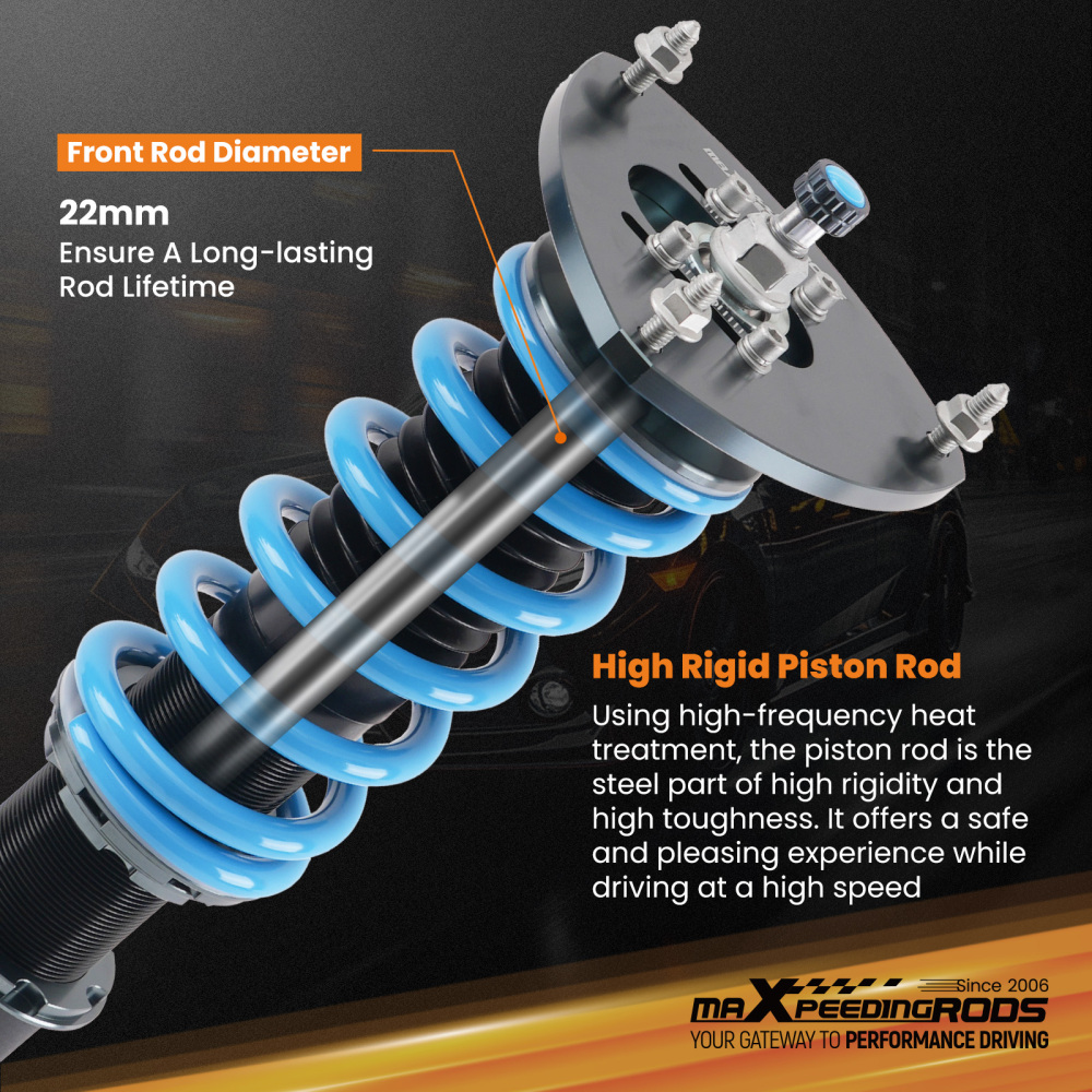 T6 Series 24 Damping Levels Coilover Coilovers compatible for Subaru Liberty 05-09 BL BP