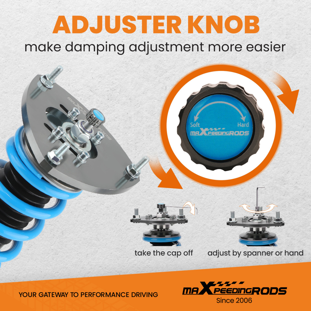 Maxpeedingrods COT6 Coilovers Shock Suspension compatible for Subaru Legacy 2005-2009 BL BP