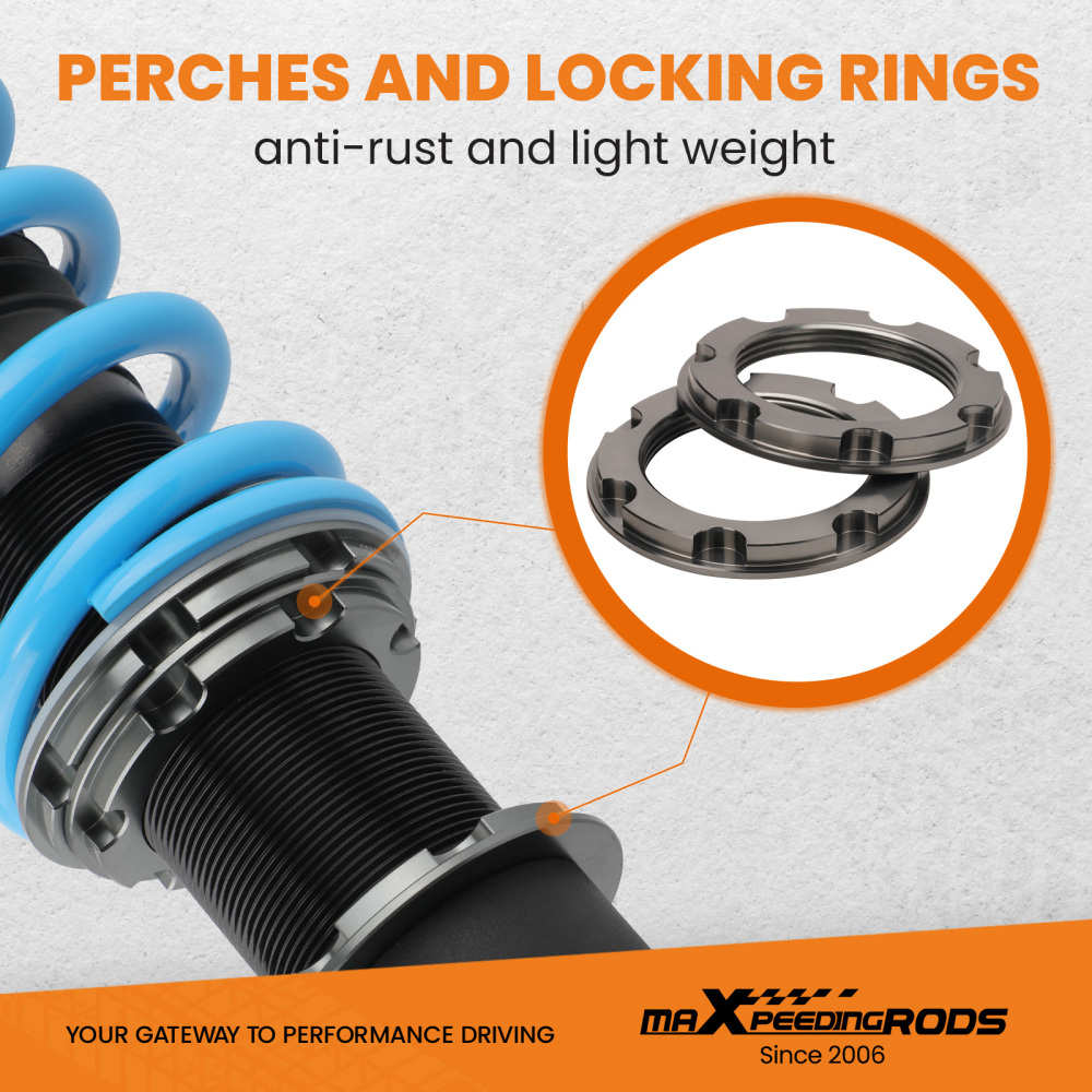 Maxpeedingrods COT6 Coilovers Shock Suspension compatible for Subaru Legacy 2005-2009 BL BP