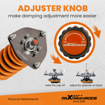 MaXpeedingrods T6 Coilovers Strut Lowering Kit compatible for Subaru Legacy 2000-2004 Sedan