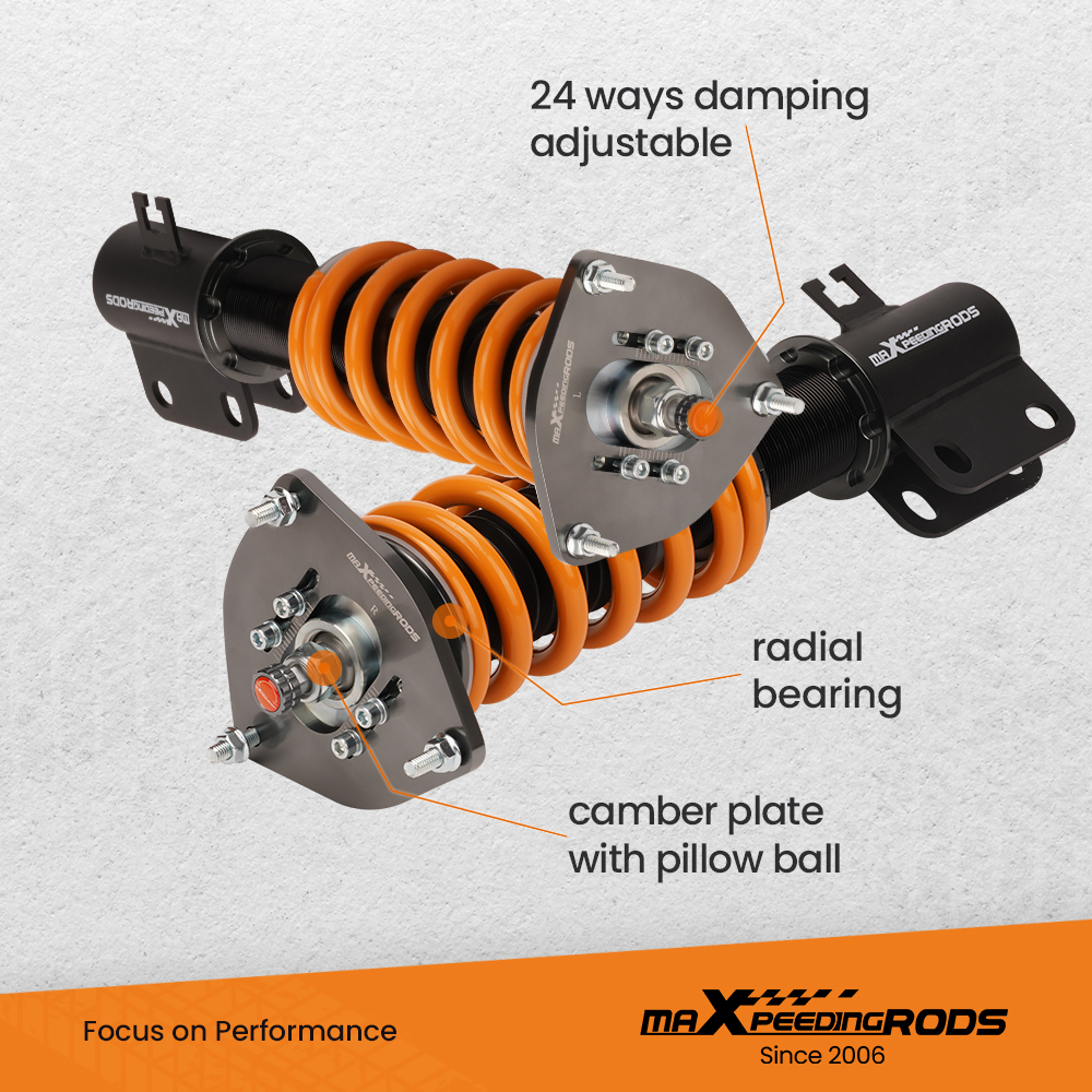 MaXpeedingrods T6 Coilovers Strut Lowering Kit compatible for Subaru Legacy 2000-2004 Sedan