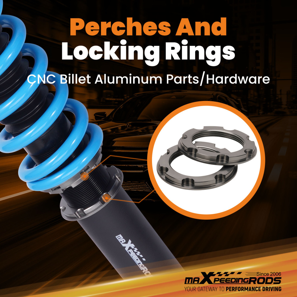 MaXpeedingrods COT6 Coilover 24-Way Damping Kit compatible for Lexus GS300 GS400 GS430 lowering kit