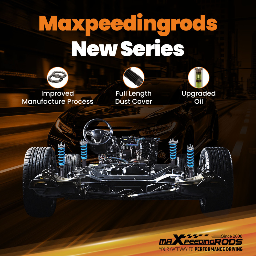 MaXpeedingrods COT6 Coilover 24-Way Damping Kit compatible for Lexus GS300 GS400 GS430 lowering kit