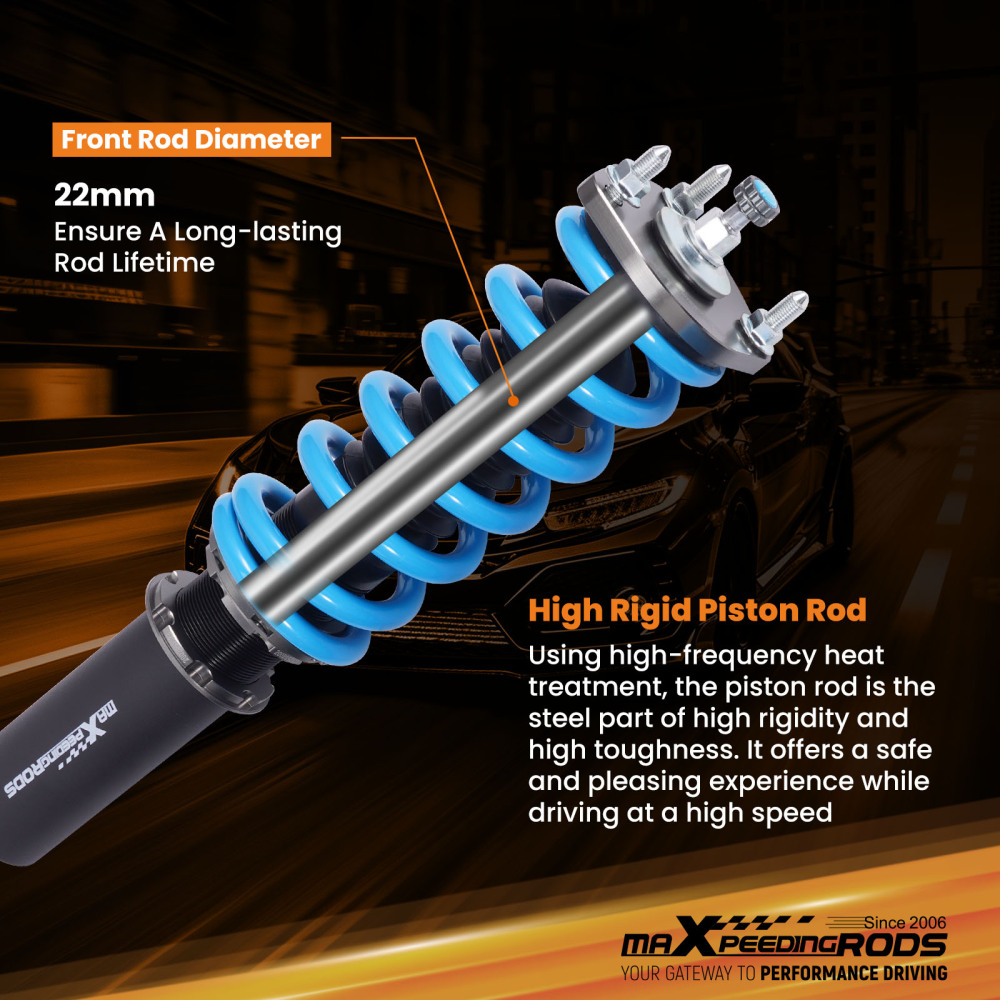 MaXpeedingrods COT6 Coilover 24-Way Damping Kit compatible for Lexus GS300 GS400 GS430 lowering kit
