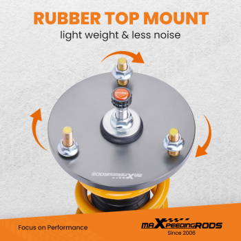 Height and Damper Adjustable Coilover Kits Compatible for Lexus Compatible for Toyota T6 Advanced Series Coilover Lowering Kit