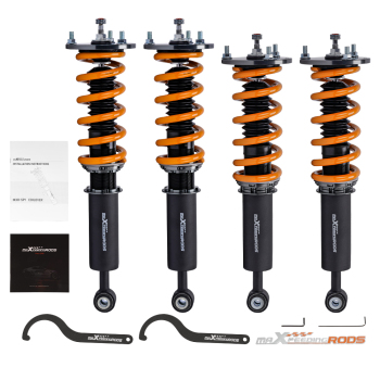 maXpeedingrods COT6 24 Levels Adjustable Coilovers compatible for Lexus LS430 01-06 UCF30 lowering kit