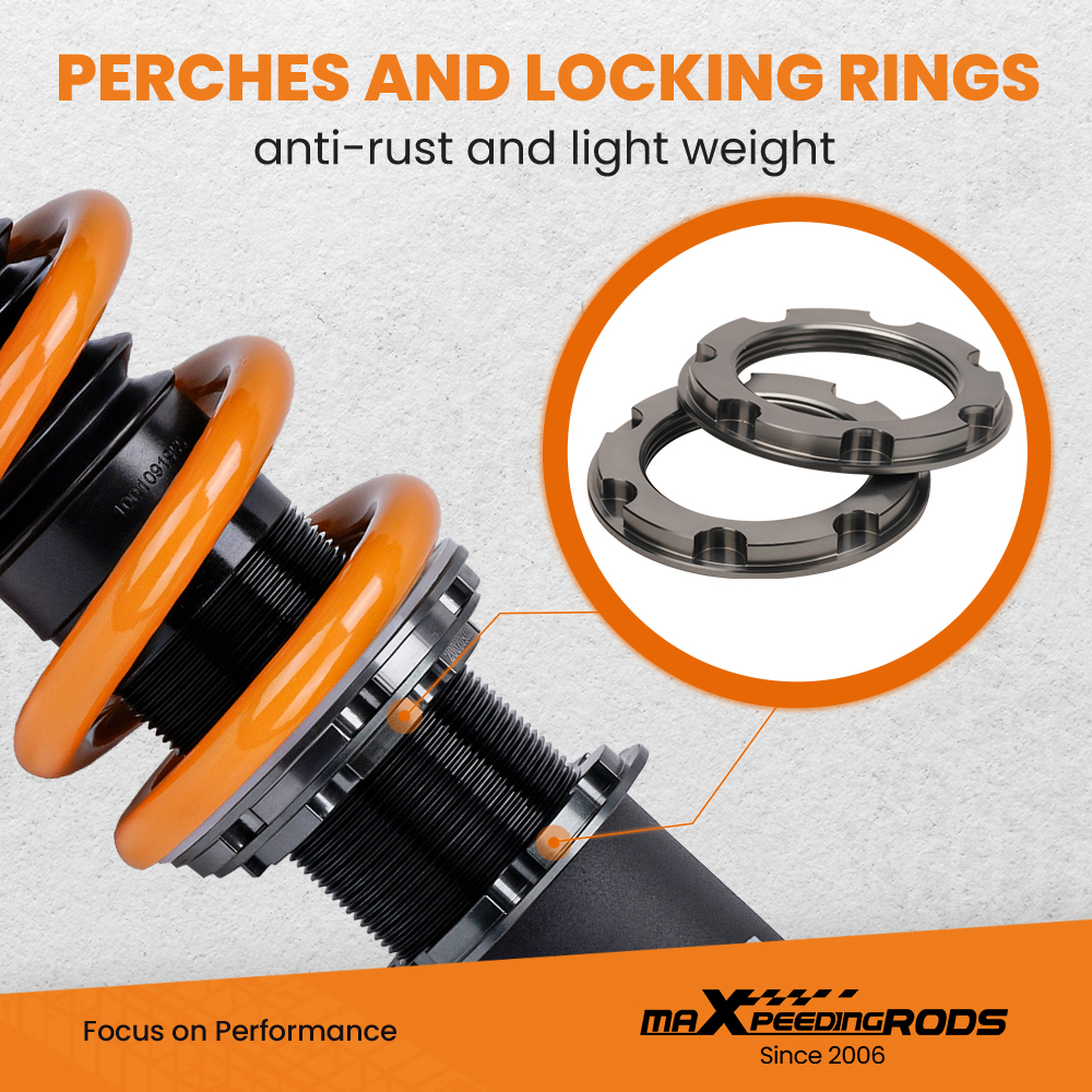 maXpeedingrods COT6 24 Levels Adjustable Coilovers compatible for Lexus LS430 01-06 UCF30 lowering kit