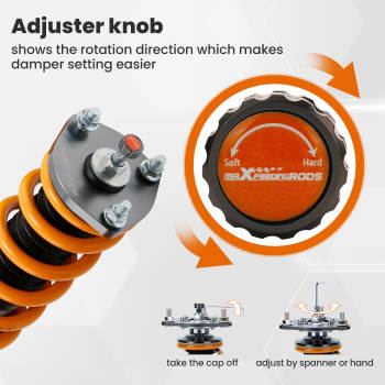 Upgrade Coilover Adjustable Kit compatible for Lexus IS200 IS300 XE10 GXE10 JCE10 1998–2005 Lowering Kit