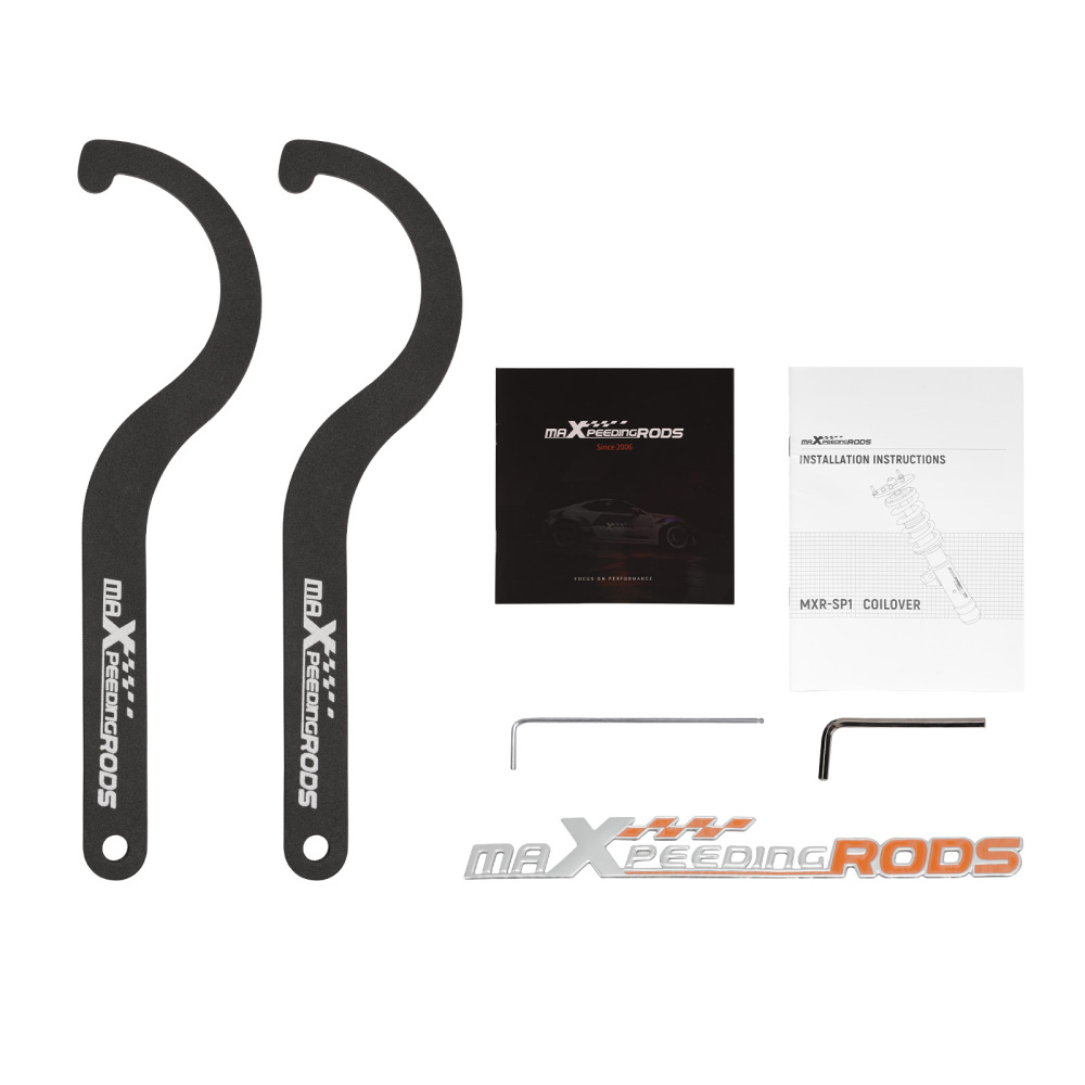 Maxpeedingrods 24 Ways Damper Adjustable Coilover Kit compatible for Lexus IS300 2001-2005--Golden lowering kit