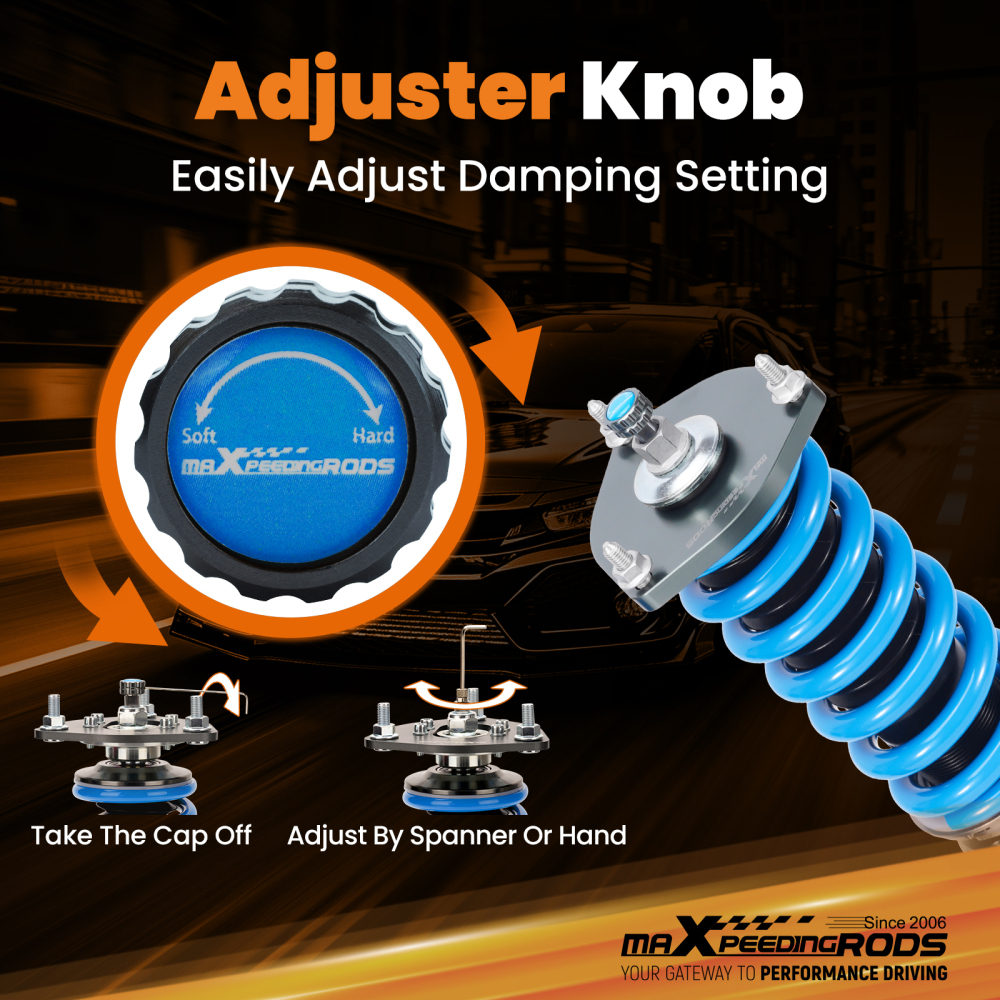 MaXpeedingrods COT6 Coilover 24 Level Dampers compatible for Infiniti G35 X AWD 2003-2008